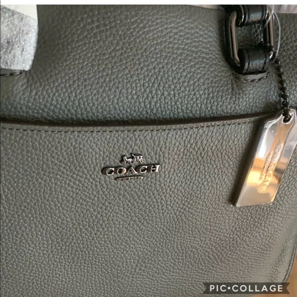 SALE💥💥NWT COACH FULTON SHOULDER BAG COLOR-BLOCK MIXED LEATHER SATCHEL - Picture 3 of 9